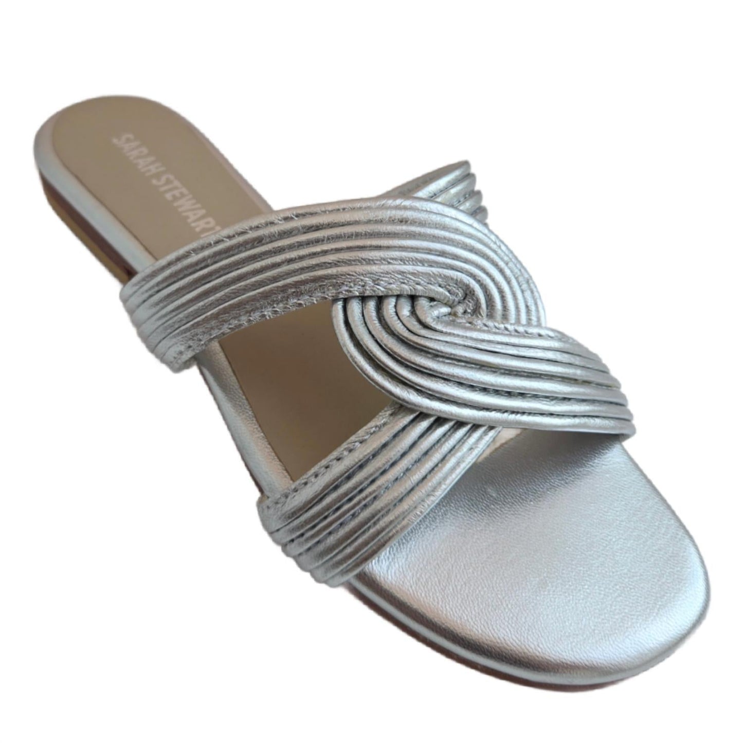 Damen Angela Swirl Leder-Sandalette