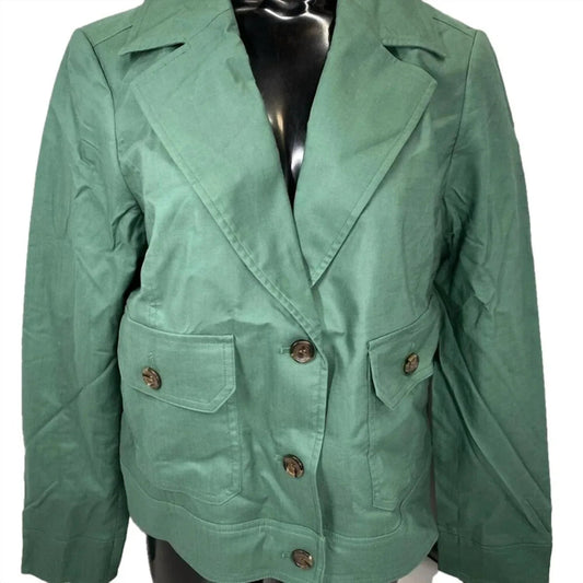 Women's Patch Pockets Cropped Jacket