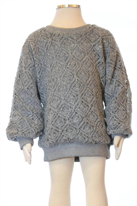 Mädchen Diamant Strickpullover