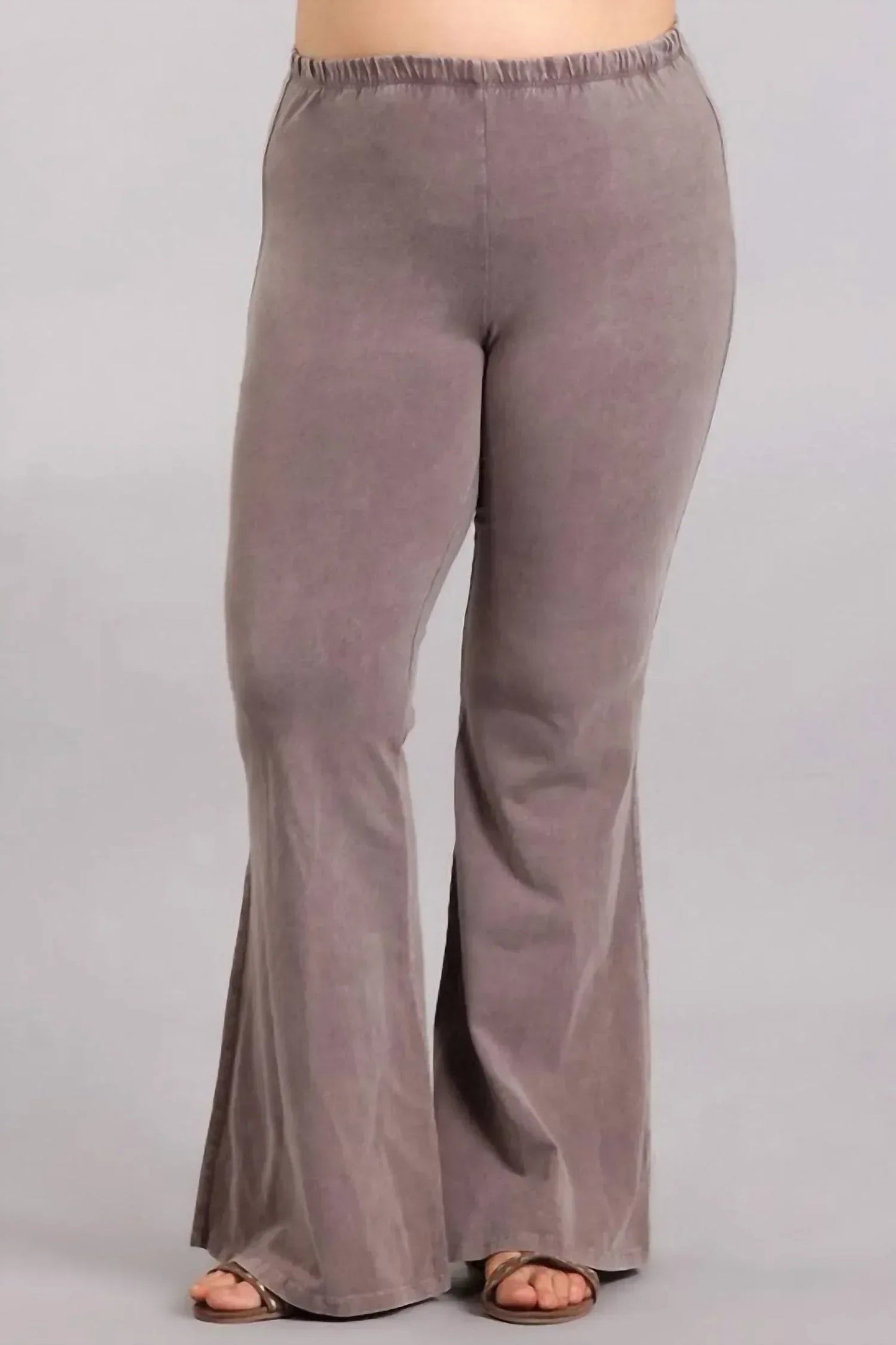 Mineral Wash Bell Bottom Soft Pants