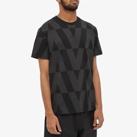 T-Shirt mit tonalem optischen Logo