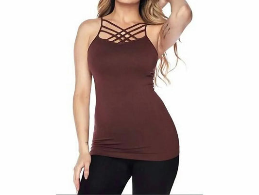 Camisole-Top mit dreifachem Überkreuz-Detail