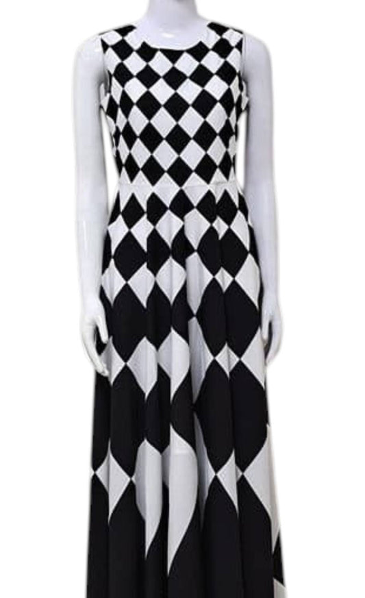 Women's Harlequin Maxi Dress