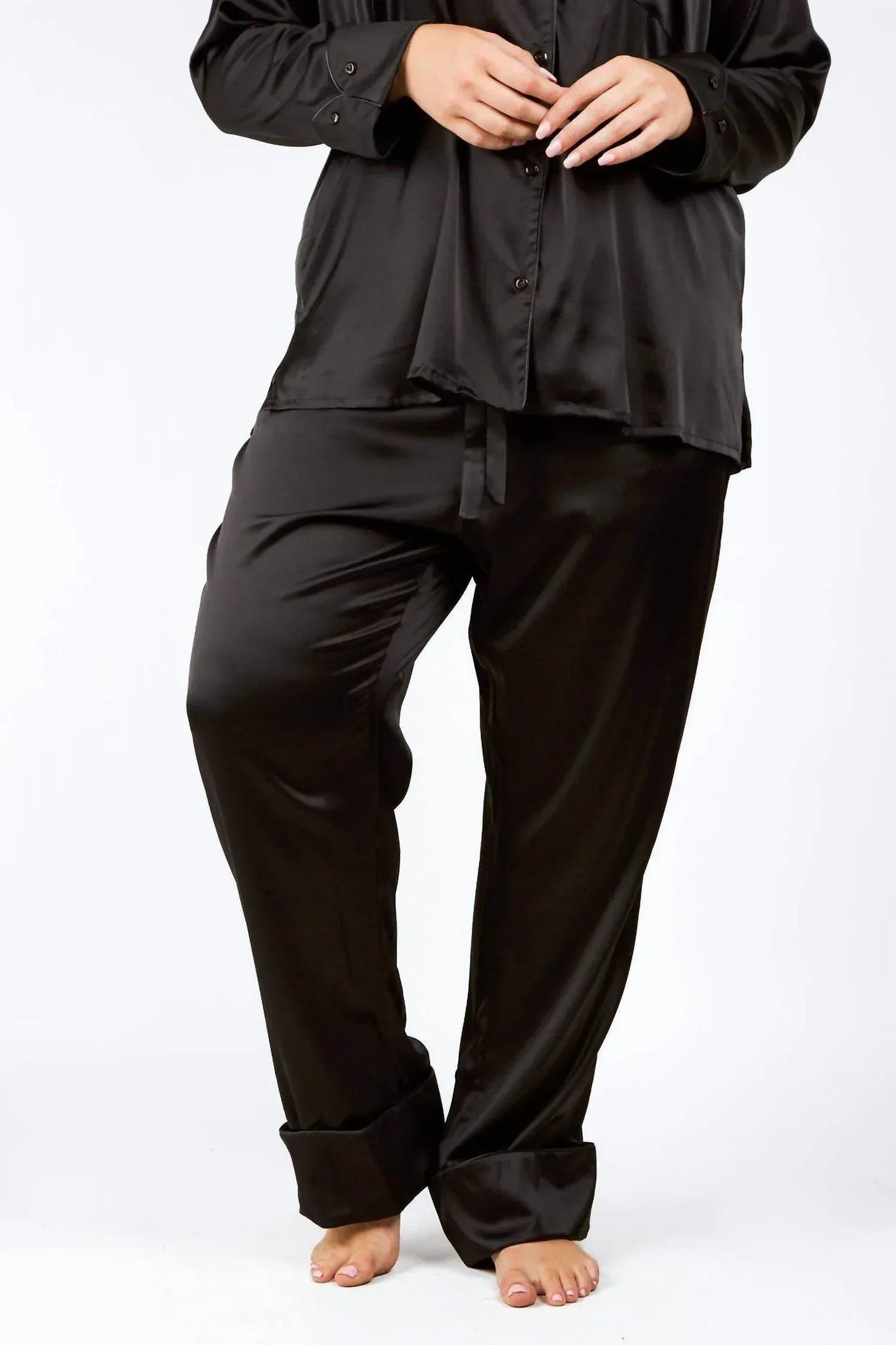 Seiden-Pyjama-Set – Plus-Size