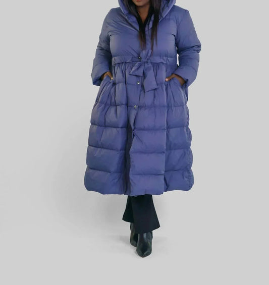 FEATHER DOWN COAT with HOOD