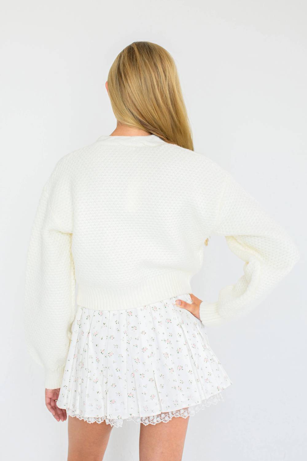 Aspen Langarm-V-Ausschnitt-Cardigan