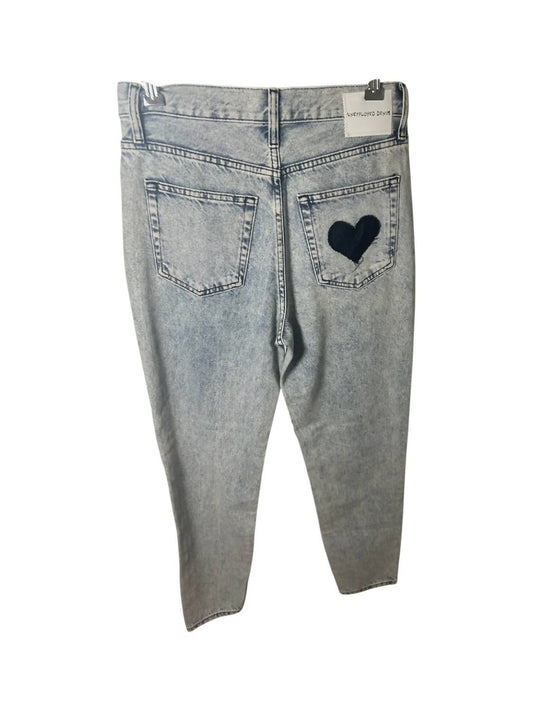 Women's Straight Jeans With Heart Back Pocket
