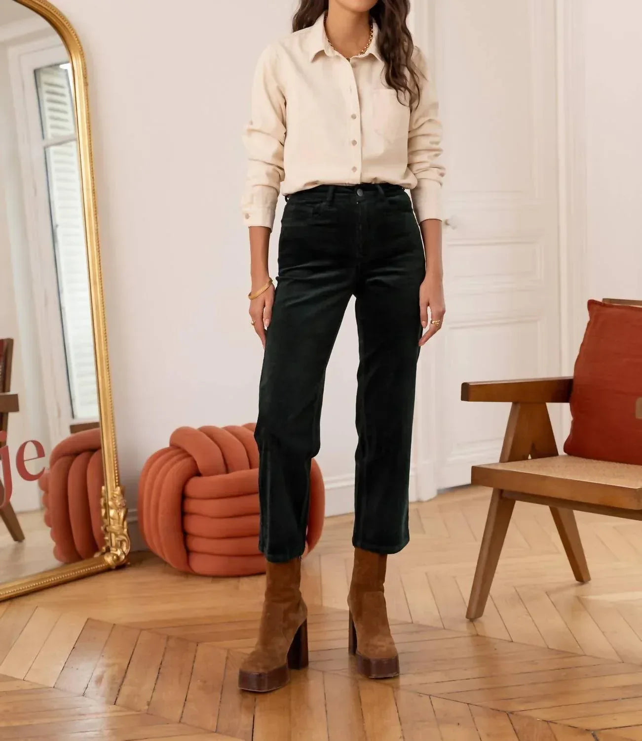 Solange Straight Corduroy Pant