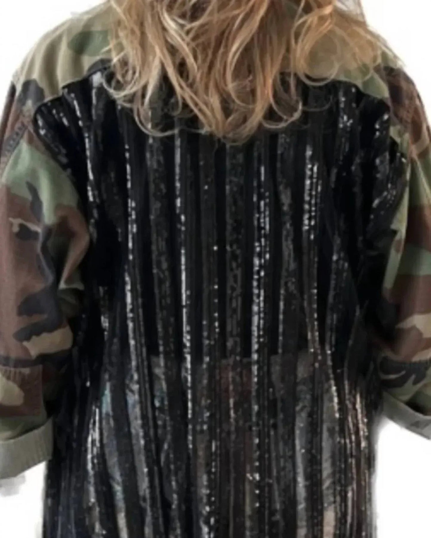 Long Stripe Army Jacket