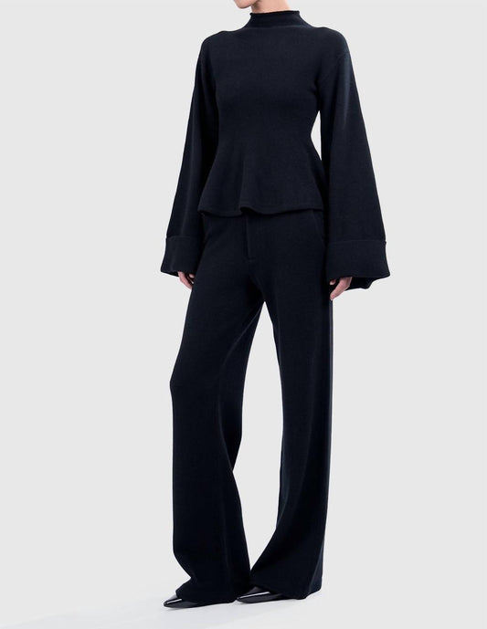 Adeline Knitted Peplum Top