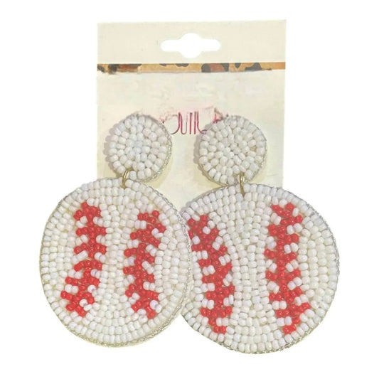 Women's Game Day Glam Baseball Earrings