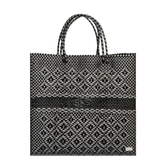Women's Medium Handmade Aztec Striped Regular Strap Tote Bag