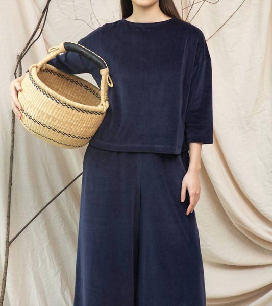 Divya Organic Cotton Velour Top