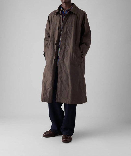 Trenchcoat aus gewachster Baumwolle