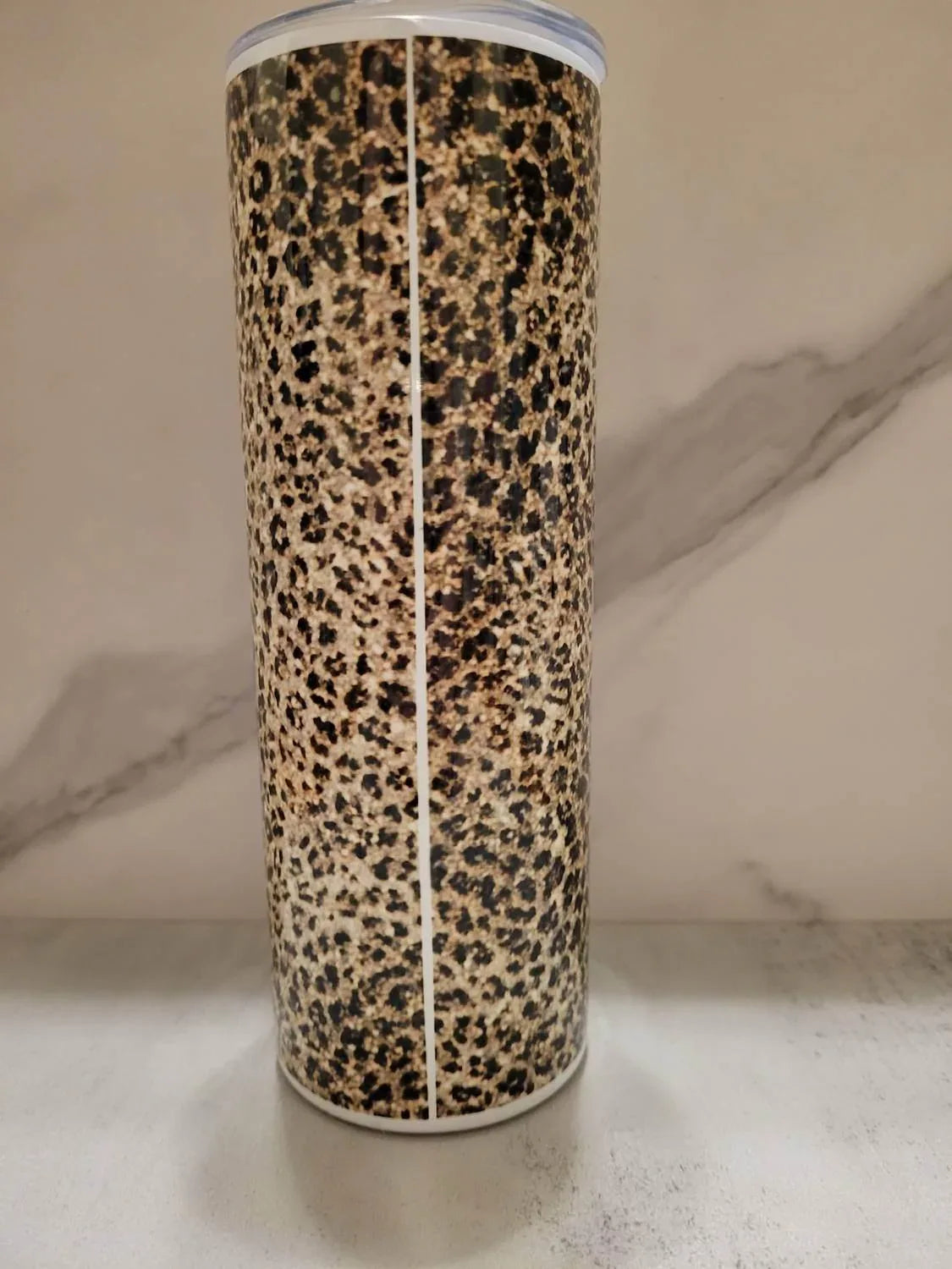Leopard-Edelstahl-Doppelwandbecher 20 Oz