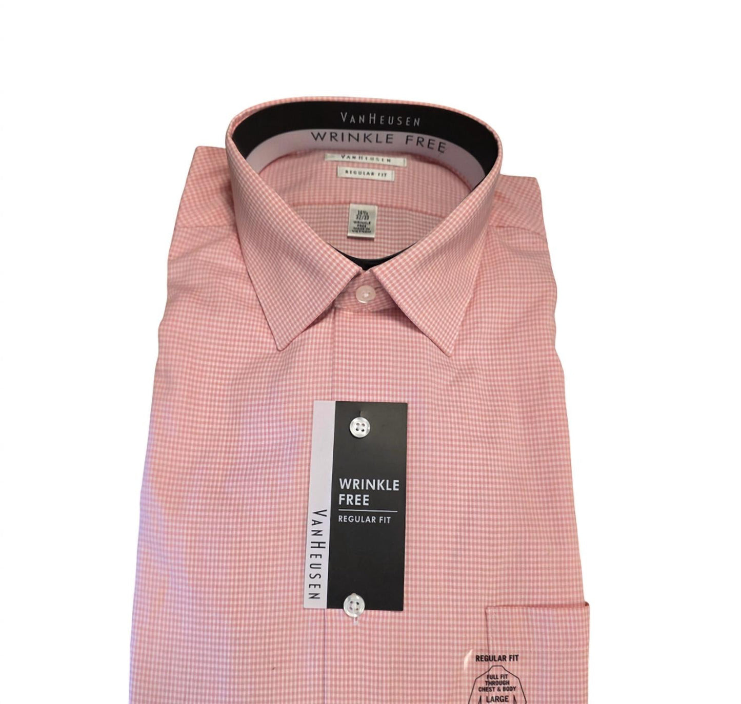 Herren knitterarmes Regular Fit Langarm-Hemd
