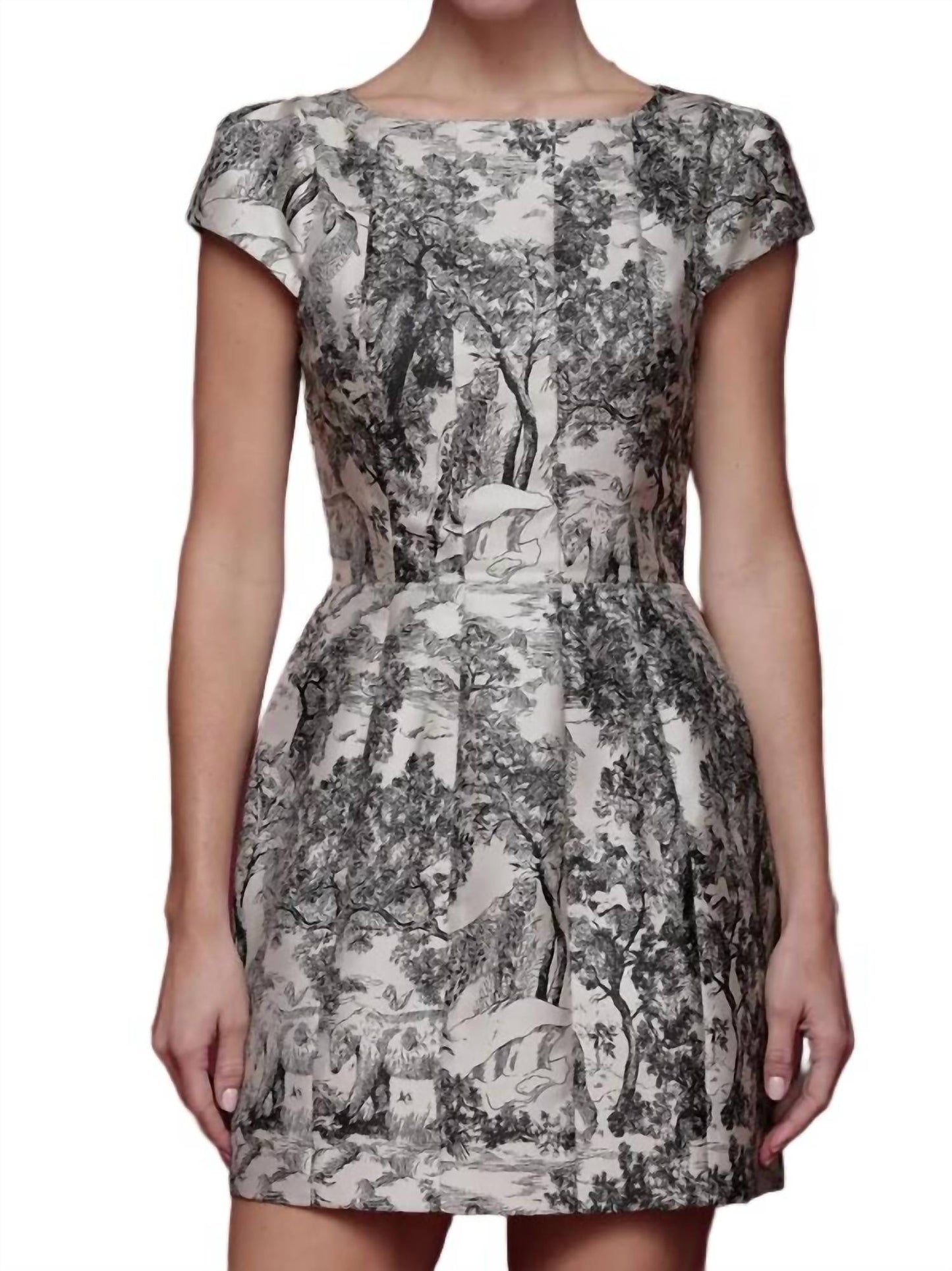 Mini-Kleid im Toile-Print