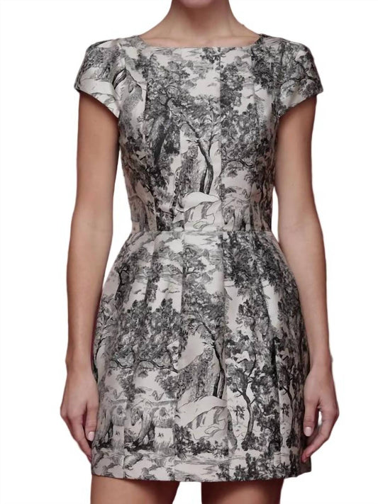 Mini-Kleid im Toile-Print
