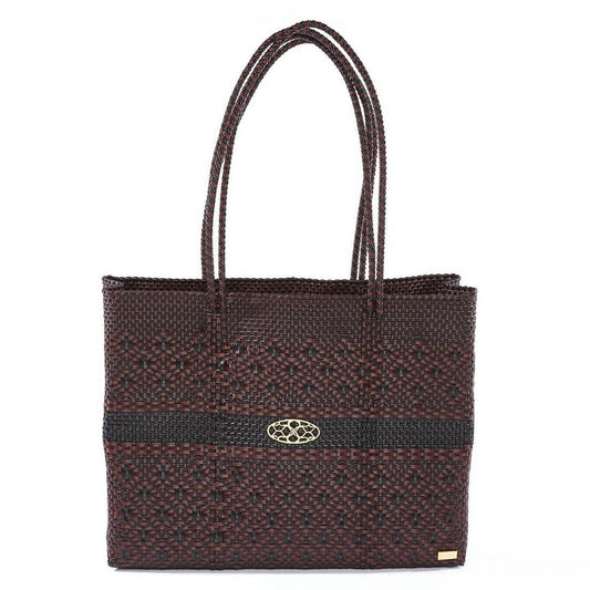 Women's Travel Handmade Aztec Stripe Tote Bag With Clutch