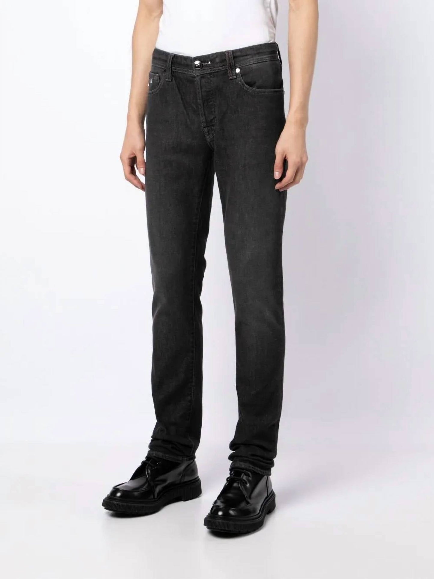 Leonardo Stretch-Jeans mit schmalem, geradem Bein