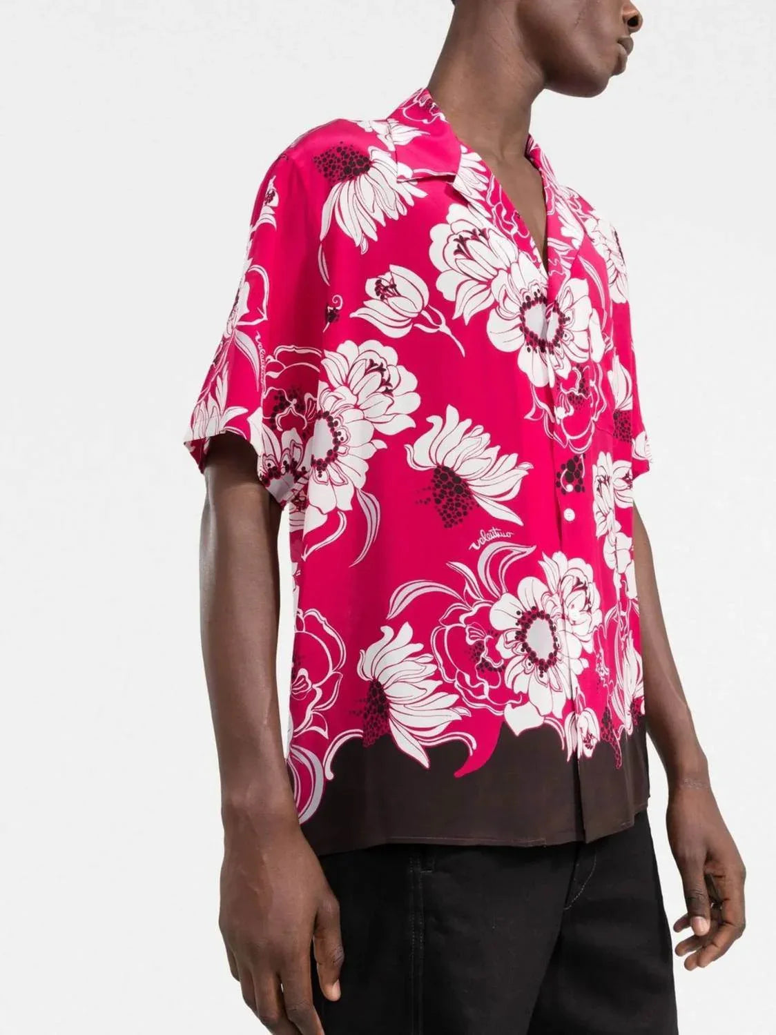 Floral Print Short Sleeved Shirt