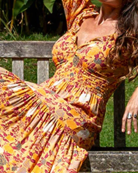 Charlotte Floral Midi Dress