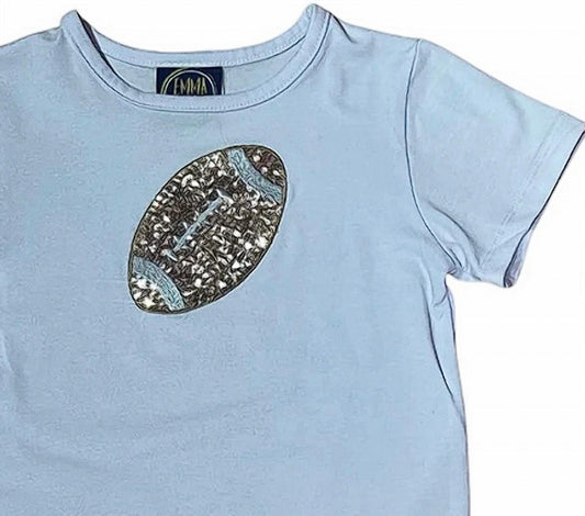 Mädchen-Fußball-Pailletten-T-Shirt