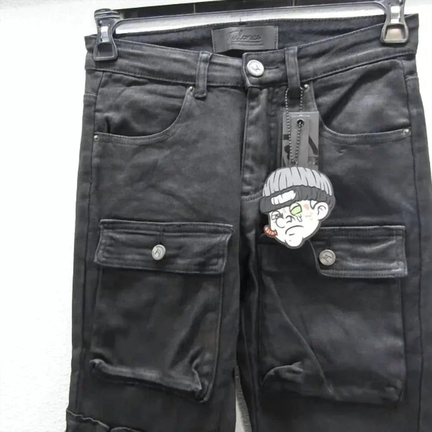 Beschichtete Cargo-Jeans für Herren