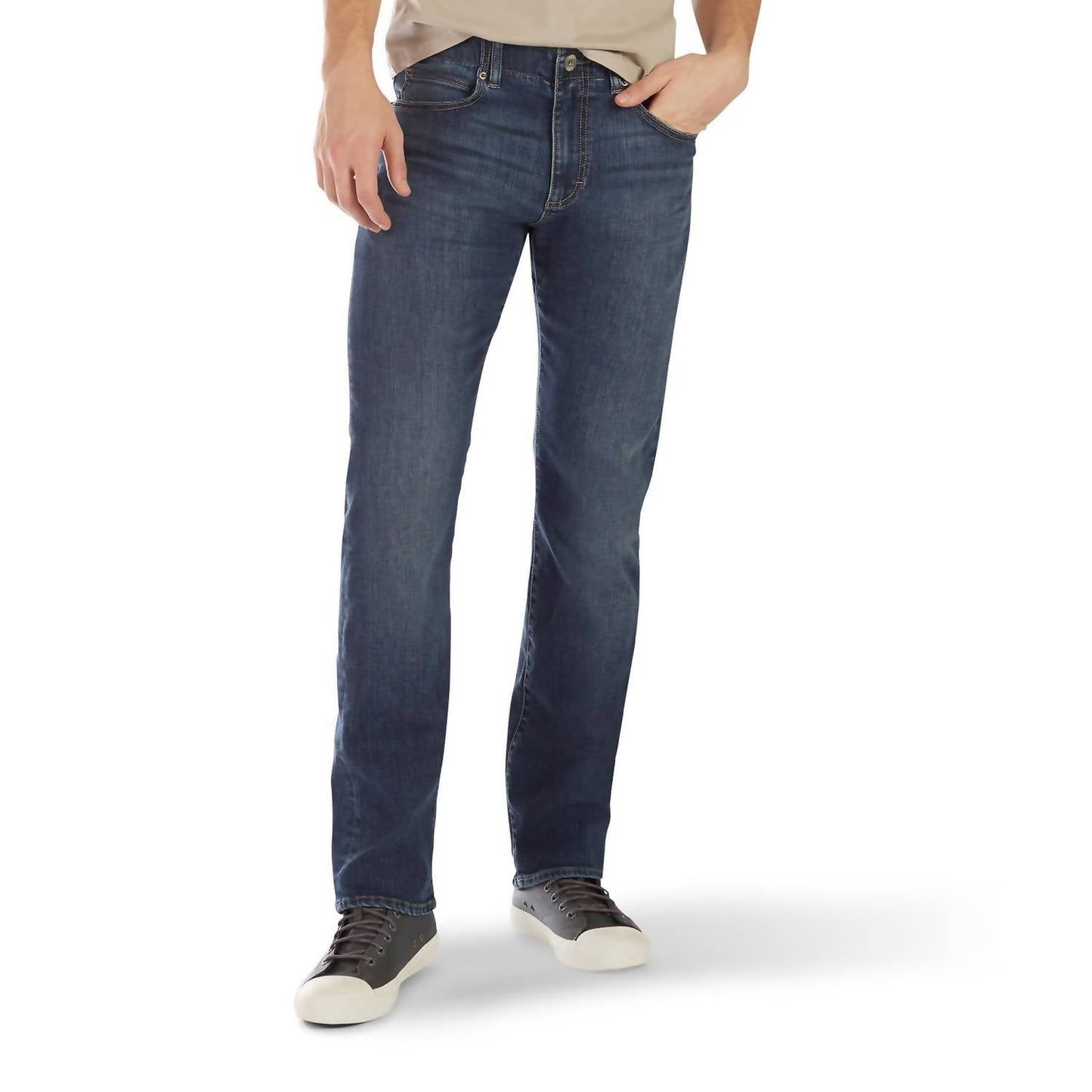 Herren-Jeans, schmal geschnittenes, gerades Bein