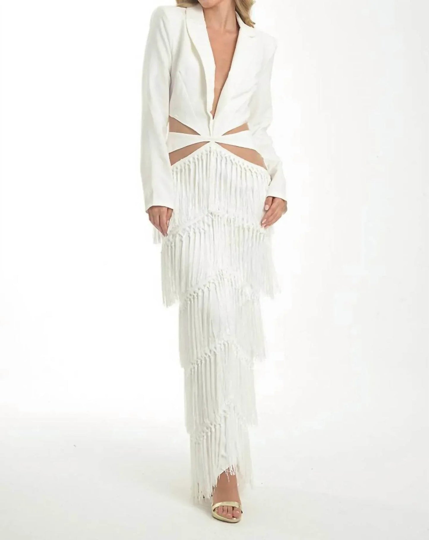 Fringe Fantasy Blazer Dress