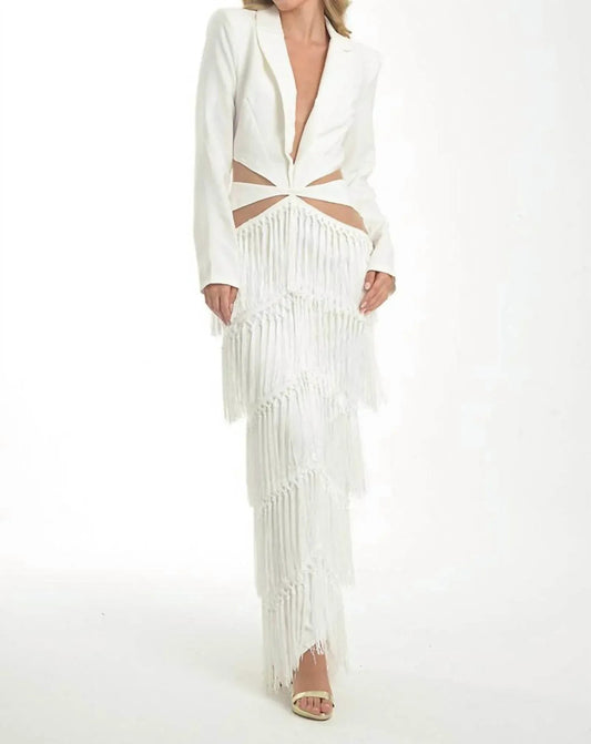 Fringe Fantasy Blazer Dress