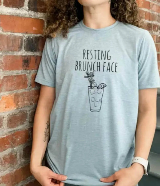 Unisex Ruhe-Brunch-Gesicht Lustiges T-Shirt