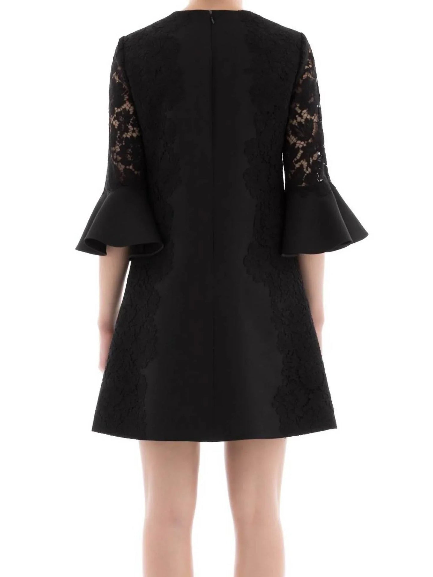 Spitzenkleid mit Rundhalsausschnitt