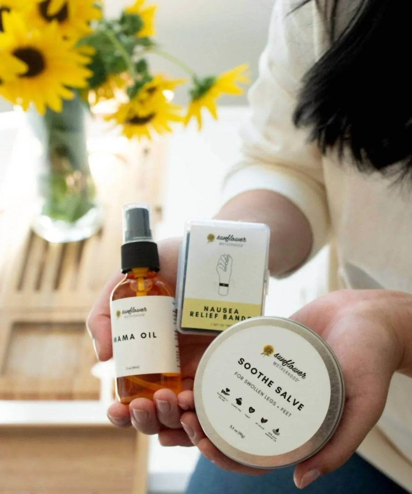 Geschenkset „Schwangerschaft Mama Pouch Bundle“