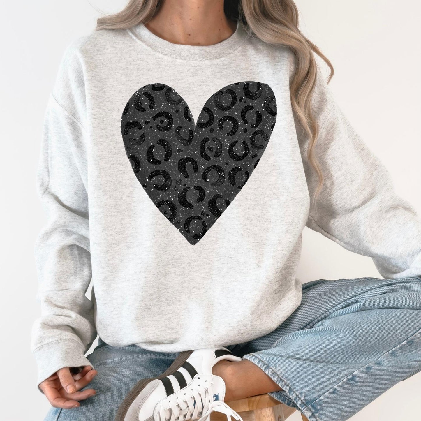 Leopard Print Valentine's Day Sweatshirt