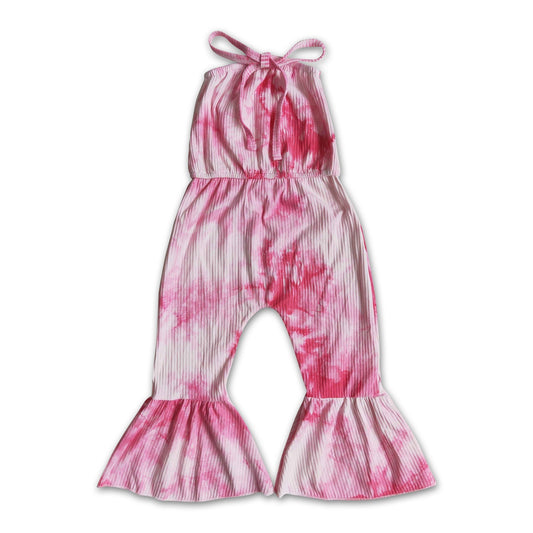 Mädchen pinker Batik-Jumpsuit