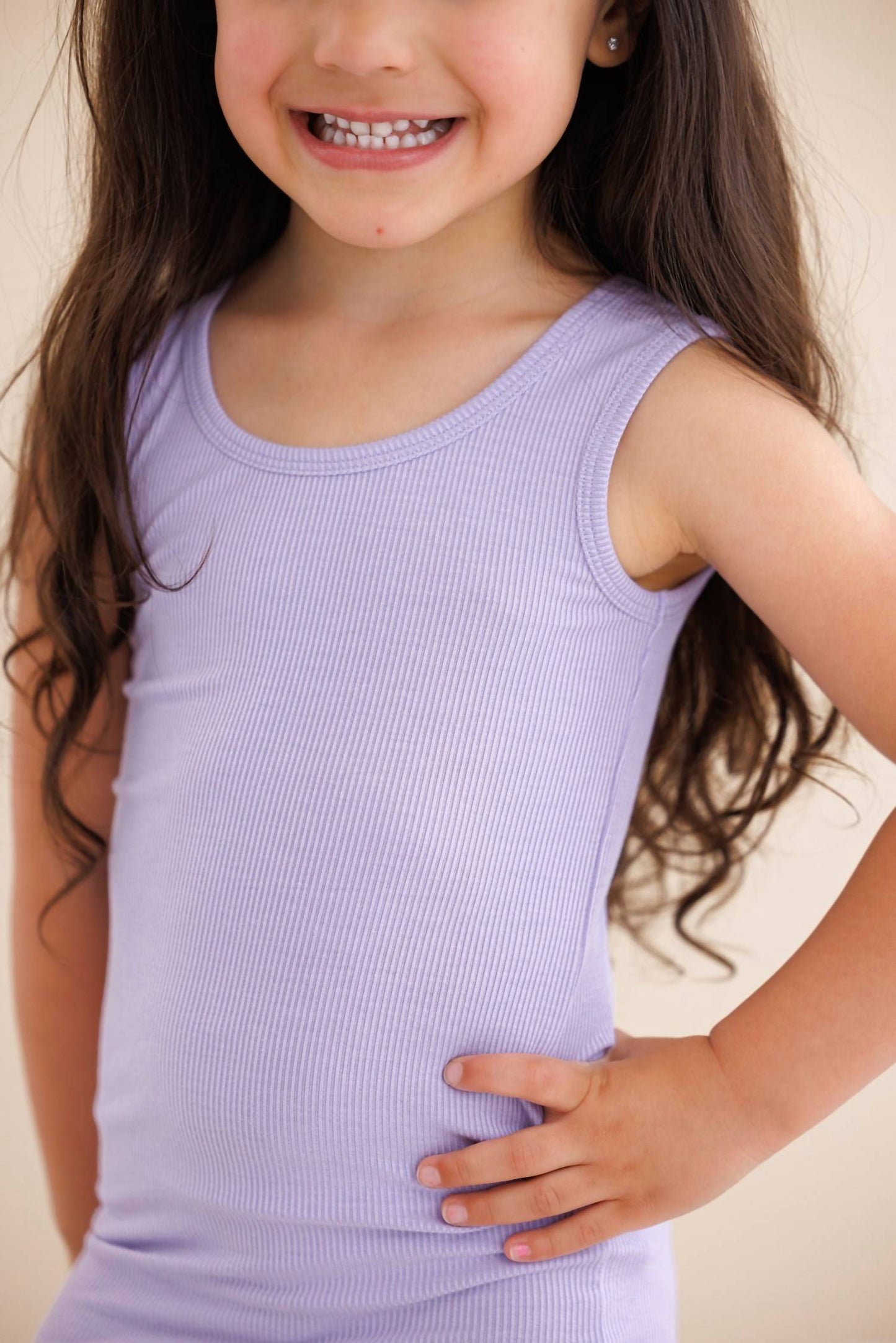 Geripptes Tanktop-Kleid