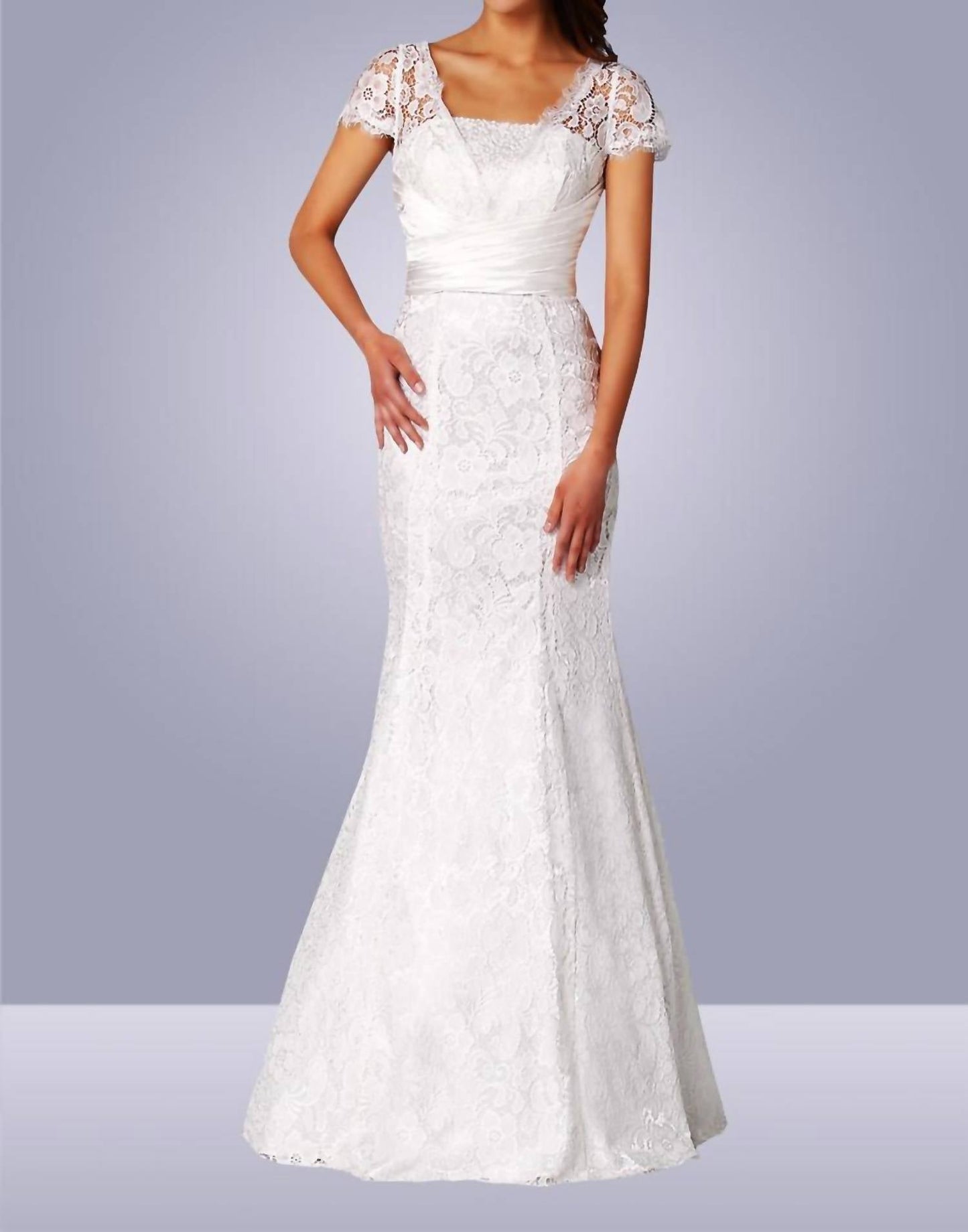 Lace Overlay Gown