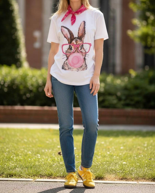 Bubble Gum Bunny Crew Tee