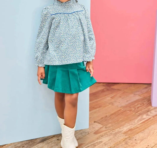 Mädchen Mini-Faltenrock mit integrierter Short