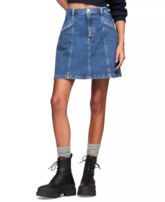 A-line Seam-detail Skirt