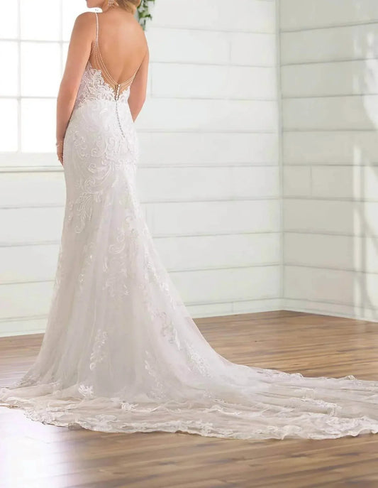 Beaded Fit-and-flare Wedding Dress