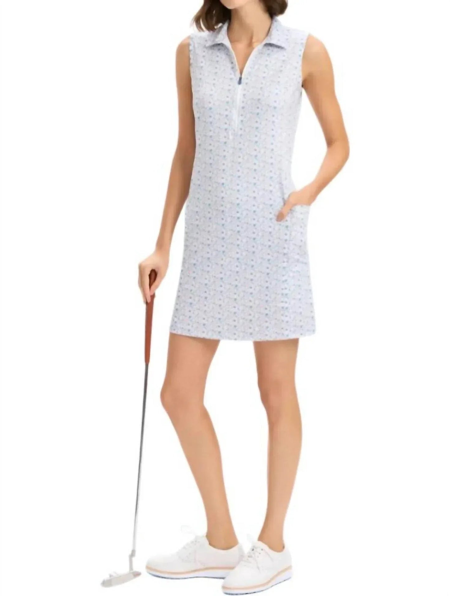 Mini-Sportkleid mit Blumenmuster