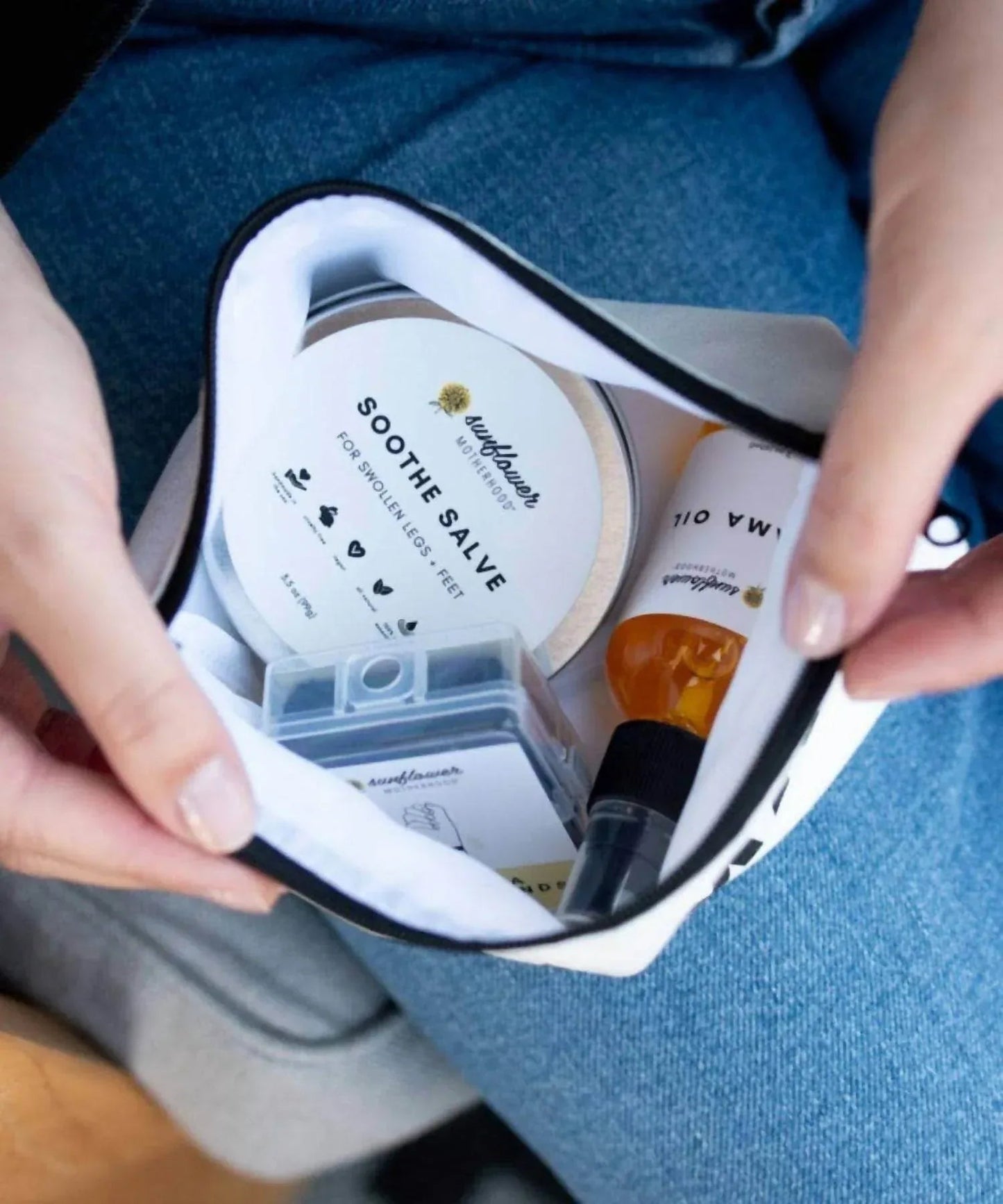 Geschenkset „Schwangerschaft Mama Pouch Bundle“