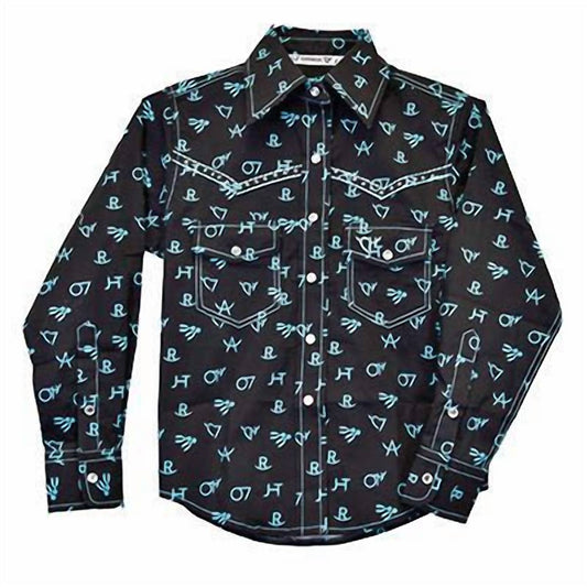 Women's Branding Irons Print Shirt