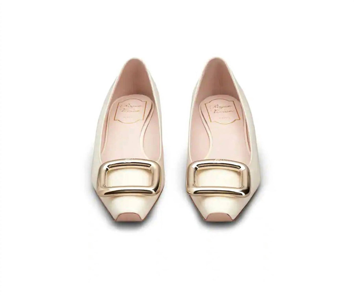 Damen Viv Choc Metal Buckle Ballerinas