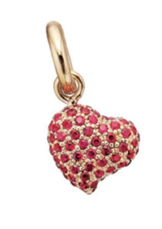 Women's Sparkle Pavé Heart Charm Pendant