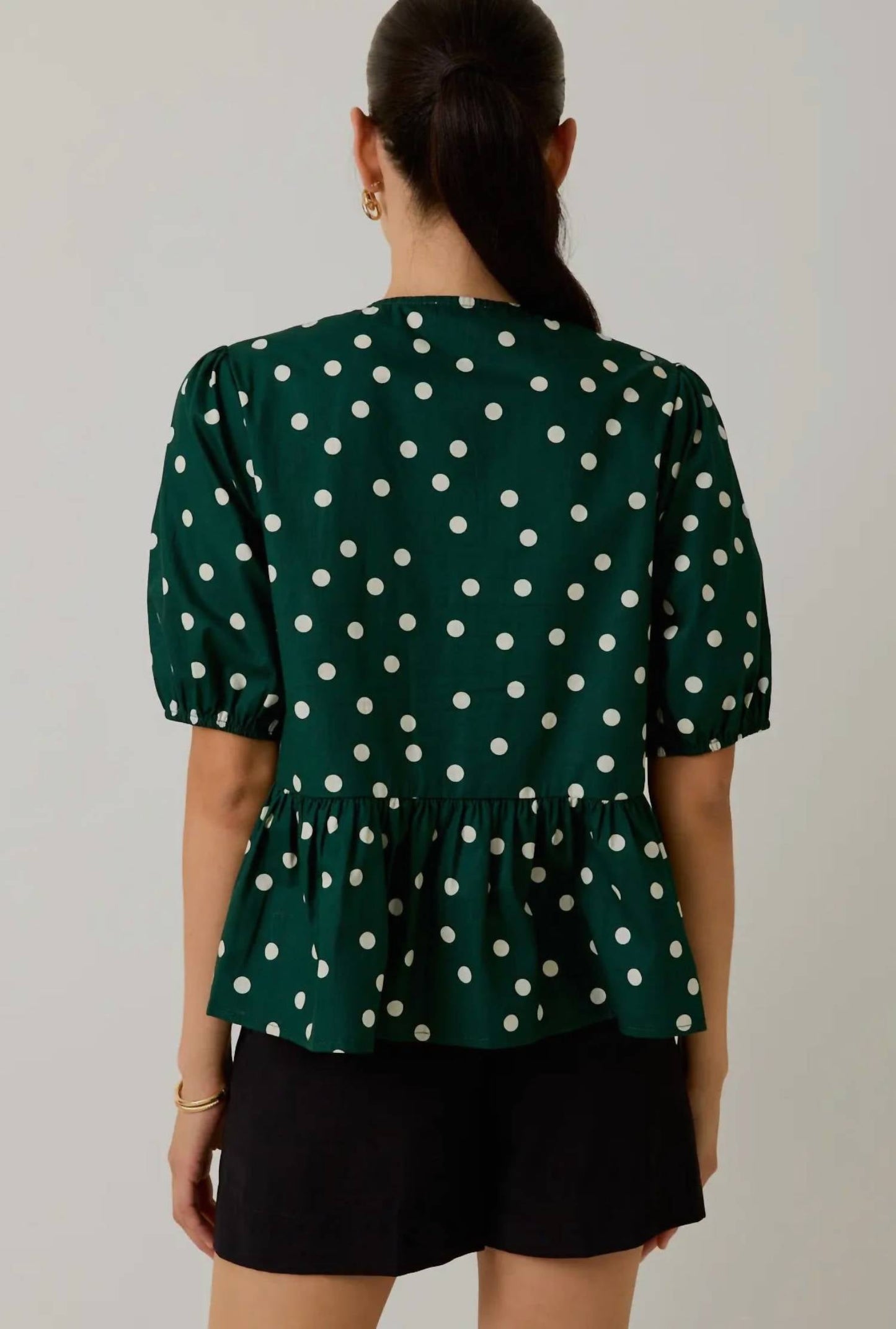 Junie Polka-Dot-Bluse