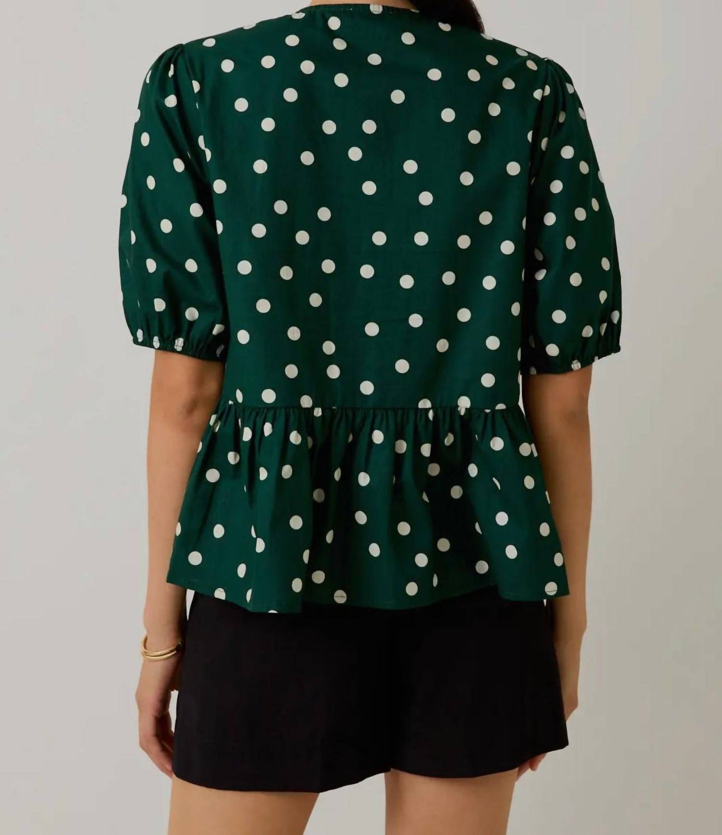 Junie Polka-Dot-Bluse