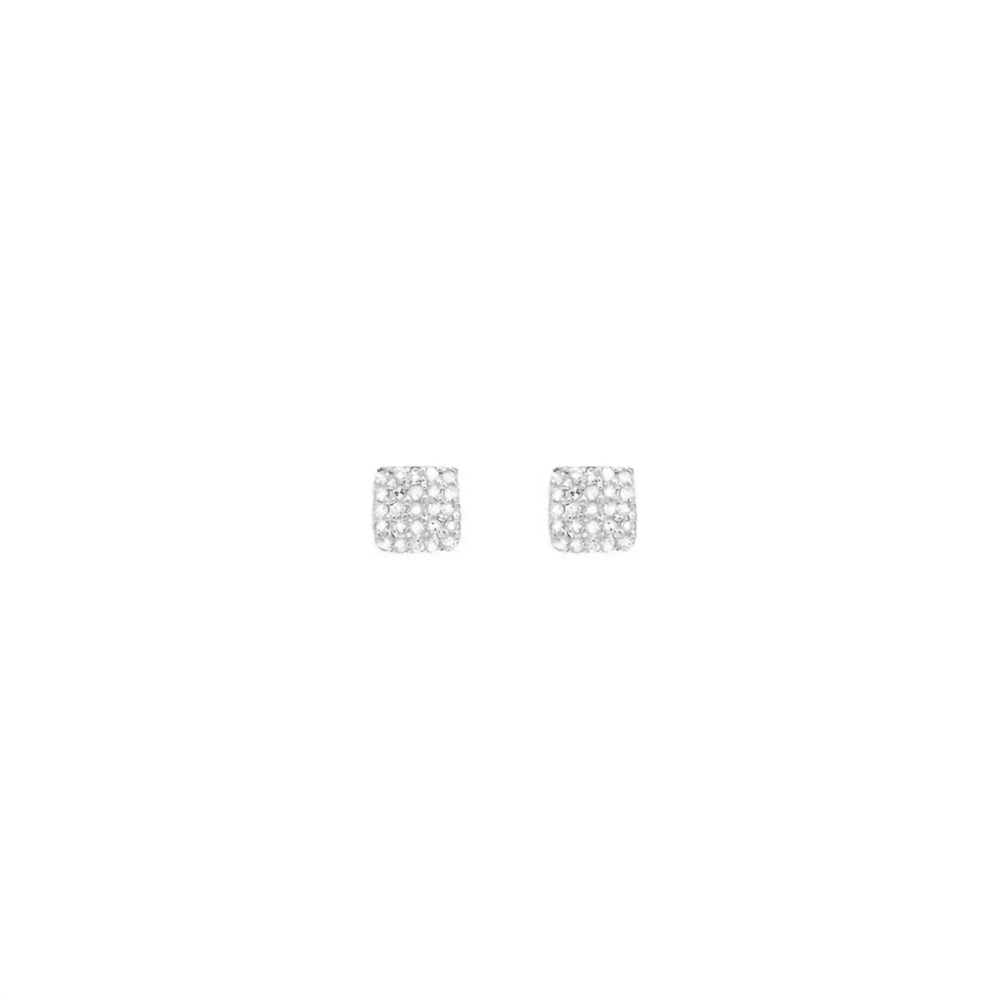 Women's Square Diamond Earrings